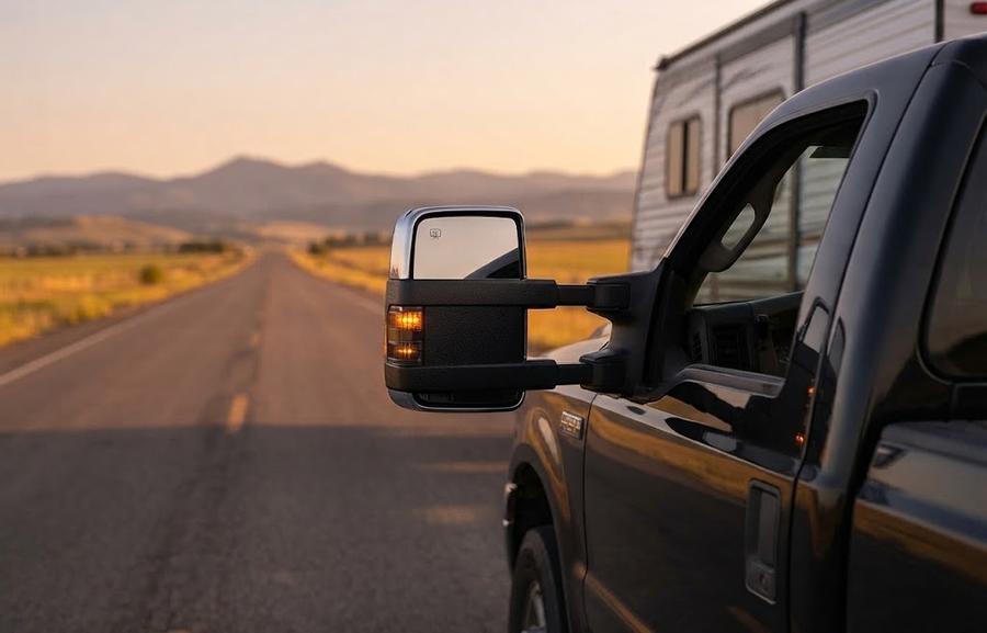 Tow Mirror Pair for 99-07 Ford F250-F550 Super Duty